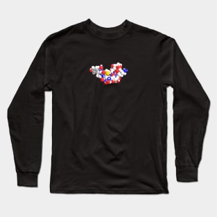 Alpha Endorphin Molecule Chemistry Long Sleeve T-Shirt